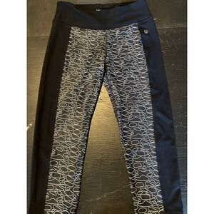 Vogo Black Patterned Athletica Leggings‎ Yoga Pants Activewear